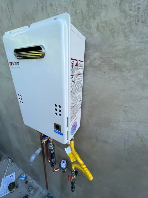 Tankless water heater installation for Villages at Wesley Chapel homes
